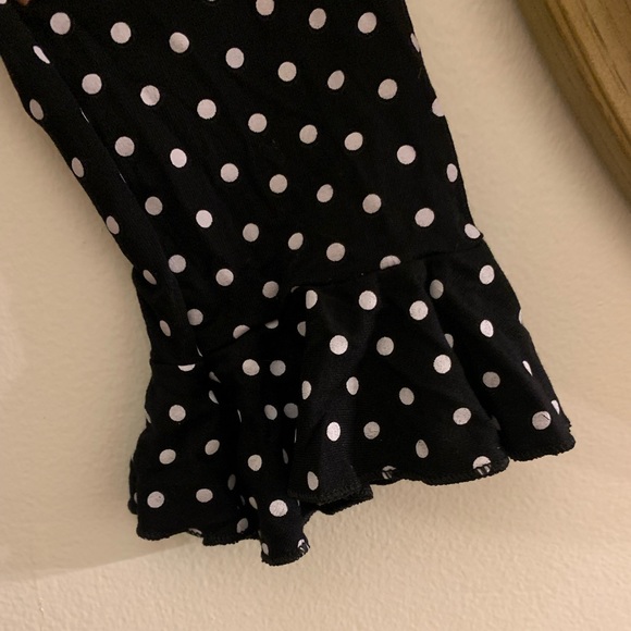 Adorable black polka dot mini dress - Picture 2 of 6